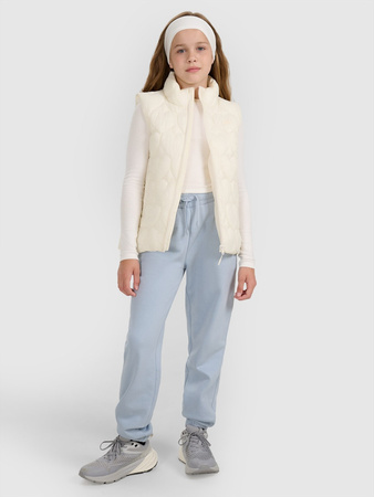 Bezrękawnik puchowy z wypełnieniem syntetycznym dziewczęcy 4F 4FJRAW25TVJAF323-11S