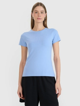 T-shirt slim z nadrukiem damski 4F 4FWMM00TTSHF2674-32S