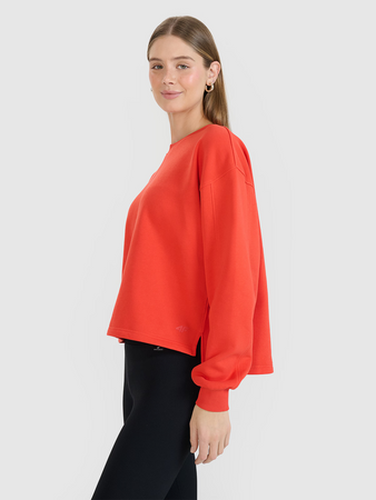 Bluza dresowa oversize nierozpinana bez kaptura damska 4F 4FWSS25TSWSF1543-62S