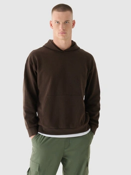 Bluza dresowa nierozpinana z kapturem męska 4F 4FWAW24TSWSM1310-80S