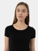 T-shirt regular gładki damski 4F 4FMM00TTSHF731-20S