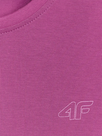T-shirt regular gładki (ZESTAW 2 szt.) dziecięcy 4F 4FJRAW25TTSHU3157-92S