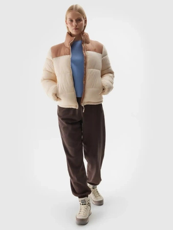 Kurtka damska zimowa puchowa 4F 4FWAW24TDJAF469-83S