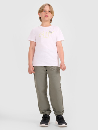 Chłopięcy t-shirt z nadrukiem 4F 4FJWAW25TTSHM2417-10S