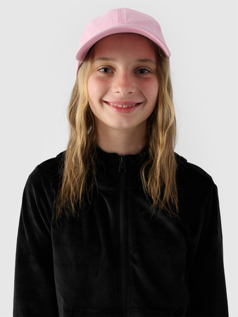 Bluza dresowa z weluru rozpinana z kapturem dziewczęca 4F Junior 4FJWAW24TSWSF1217-20S