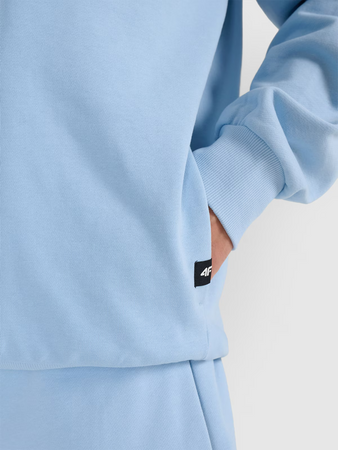 Bluza dresowa nierozpinana z kapturem męska 4F 4FRSS25TSWSM2111-34S