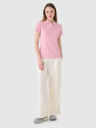 Koszulka polo slim damska 4F 4FWMM00TPTSF365-56S