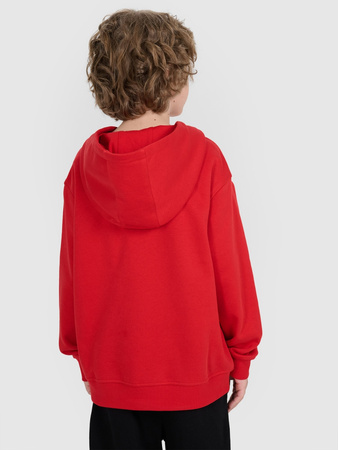 Bluza dresowa nierozpinana z kapturem chłopięca 4F 4FJRAW25TSWSM2490-62S
