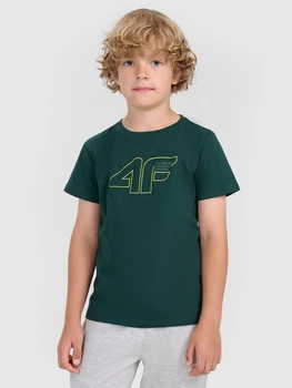 Chłopięcy t-shirt z nadrukiem 4F 4FJWAW25TTSHM2417-46S