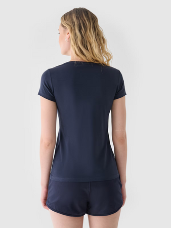 T-shirt slim gładki damski 4F NOSH4TSD001B-31S