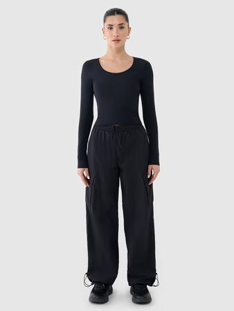 Longsleeve slim gładki damski 4F 4FRSS25TLONF511-20S