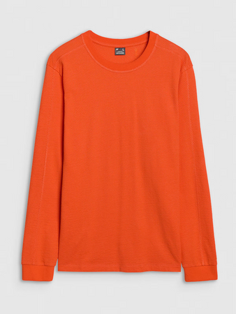 Longsleeve oversize gładki męski 4F 4FRSS25TLONM518-70S