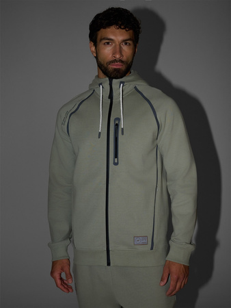 Bluza dresowa rozpinana z kapturem męska 4F 4FRAW25TSWSM2456-47S