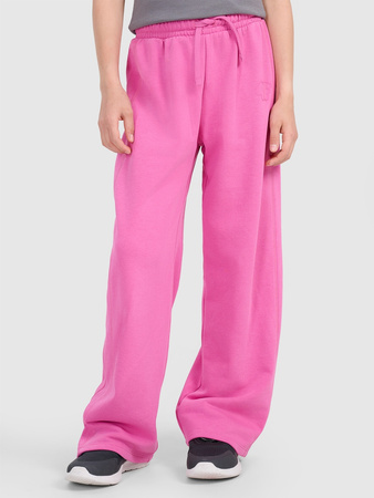 Spodnie dresowe z szerokimi nogawkami dziewczęce 4F 4FJRAW25TTROF1601-54S