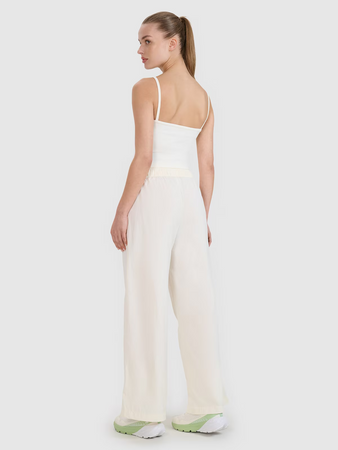 Spodnie damskie casual z szerokimi nogawkami 4F 4FWSS25TTROF1012-11S