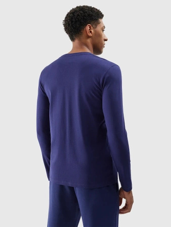 Koszulka bawełniana z długim rękawem gładka męska 4F