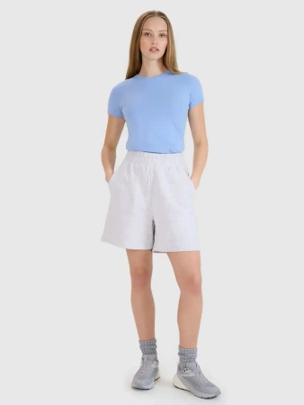 Koszulka damska bawełniana slim 4F 4FWMM00TTSHF2255-32S