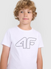 T-shirt z nadrukiem chłopięcy 4F Junior 4FJWMM00TTSHM2331-10S