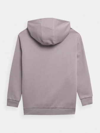 Bluza dresowa nierozpinana z kapturem dziewczęca 4F Junior
