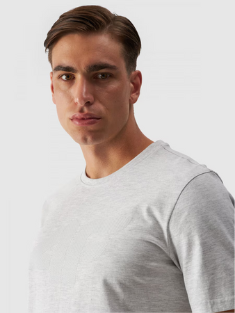 T-shirt regular z nadrukiem męski 4F 4FWMM00TTSHM1844-27M