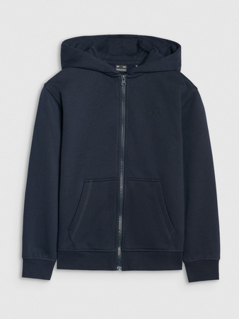 Bluza dresowa rozpinana z kapturem chłopięca 4F 4FJRMM00TSWSM2481-31S