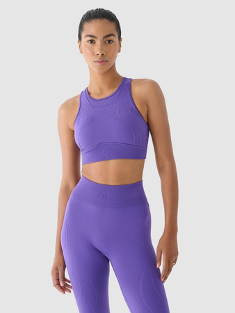 Biustonosz treningowy bezszwowy ze średnim wsparciem 4F x anna lewandowska 4F 4FALSAW24USBAF169-51S