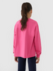 Longsleeve oversize gładki dziewczęcy 4F 4FJWSS25TLONF377-54S