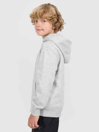 Bluza dresowa chłopięca rozpinana z kapture 4F 4FJWMM00TSWSM1859-25M