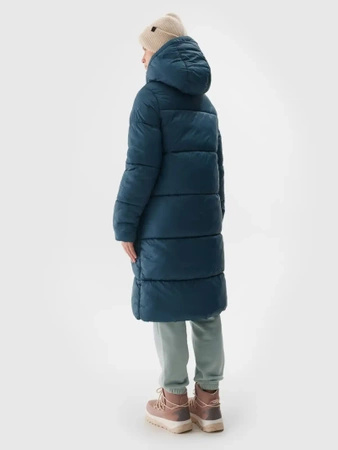 Płaszcz damski zimowy puchowy długi parka 4F 4FWAW24TDJAF475-46S