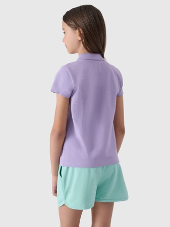 Koszulka polo regular dziewczęca 4F Junior