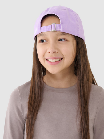 Longsleeve slim gładki dziewczęcy 4F 4FJRSS25TLONF505-83S