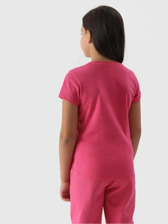 T-shirt gładki dziewczęcy 4F Junior