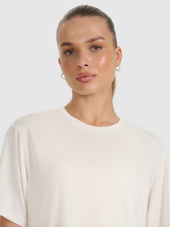 T-shirt oversize z modalem damski 4F 4FRAW25TTSHF3408-11S