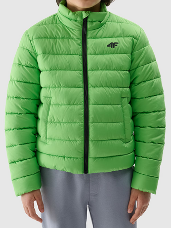 Kurtka chłopięca puchowa z wypełnieniem syntetycznym 4F 4FJWSS25TDJAM520-45S