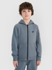 Bluza dresowa rozpinana z kapturem chłopięca 4F 4FJWSS25TSWSM1714-46S