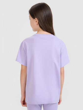 Dziewczęcy t-shirt z nadrukiem 4F4FJRSS25TTSHF2645-52S