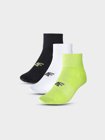 Skarpetki casual za kostkę (3-pack) chłopięce 4F Junior 4FJWMM00USOCU330-91S
