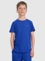 T-shirt regular gładki chłopięcy 4F 4FJRAW25TTSHM3260-36S