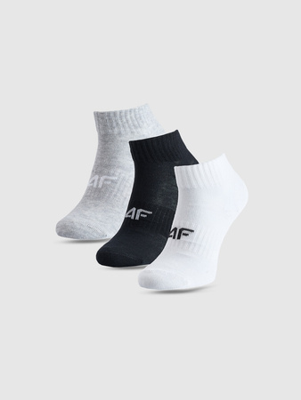 Skarpetki casual za kostkę (3-pack) chłopięce 4F 4FJWMM00USOCM499-94S