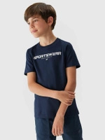 T-shirt z nadrukiem chłopięcy 4F Junior
