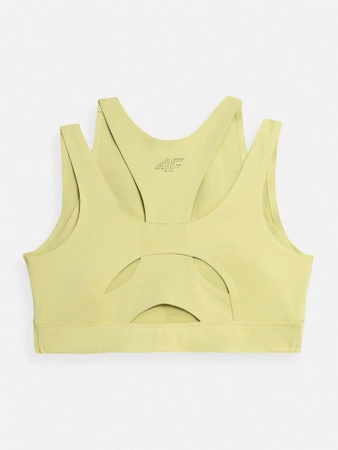 Biustonosz treningowy ze średnim wsparciem z materiałów z recyklingu damski 4F x anna lewandowska 4F