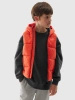 Bezrękawnik puchowy pikowany z kapturem chłopięcy 4F