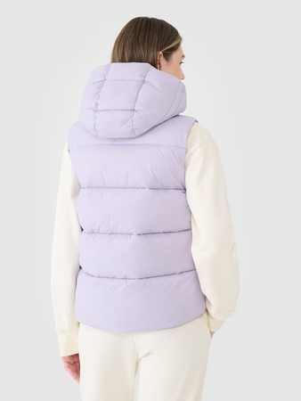 Bezrękawnik damski puchowy z wypełnieniem syntetycznym 4FWSS25TVJAF183-52S