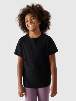 T-shirt gładki dziewczęcy 4F 4FJWMM00TTSHF2332-20S