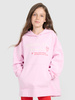Bluza dresowa oversize nierozpinana z kapturem dziewczęca 4F 4FJRAW25TSWSF2429-56S