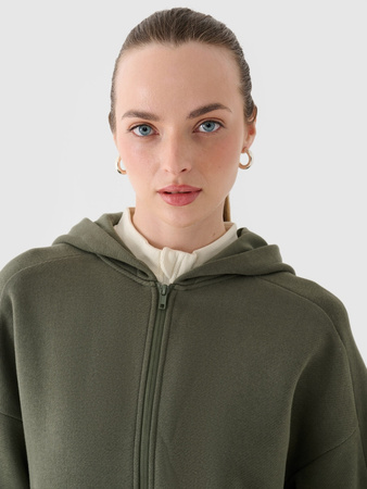 Bluza dresowa rozpinana z kapturem damska 4F 4FRAW24TSWSF2055-43S