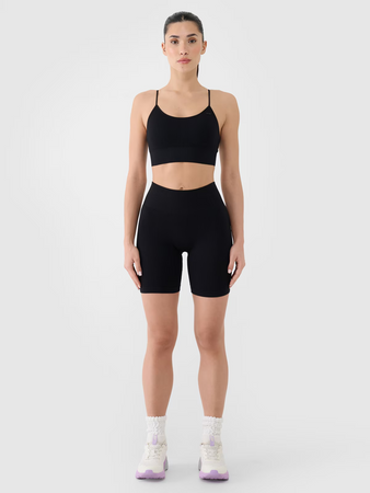 Biustonosz treningowy bezszwowy z niskim wsparciem damski 4F 4FWSS25USBAF151-20S