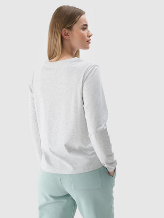 Longsleeve oversize gładki damski 4F 4FWMM00TLONF431-27M