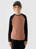 Longsleeve regular gładki chłopięcy 4F Junior 4FJWAW24TLONM293-65S