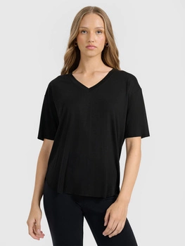 T-shirt oversize z modalem damski 4F 4FRAW25TTSHF3283-21S